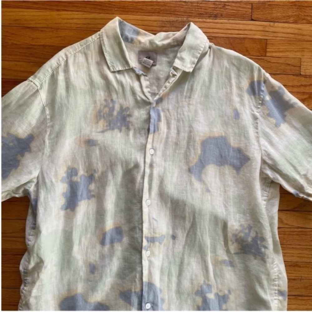 H&M Relaxed Fit Linen Resort Shirt - Picture 4 of 10